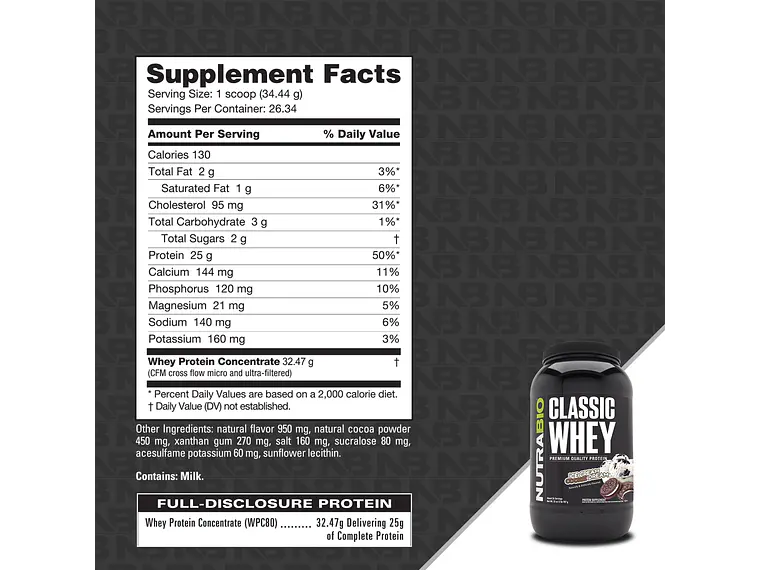 CLASSIC WHEY PROTEIN 2 LIBRAS – NUTRABIO 6