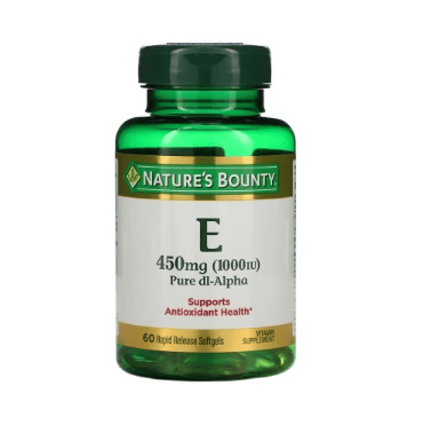 Vitamina E – dl-Alfa – 1000 IU – 60 Cápsulas Blandas – Nature’s Bounty