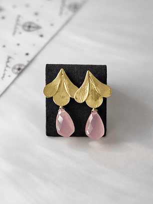 Aros Pétalos Oro Calcedonia