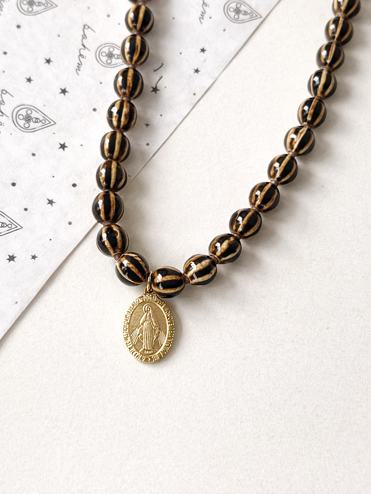 Collar Print cerámica virgen 1