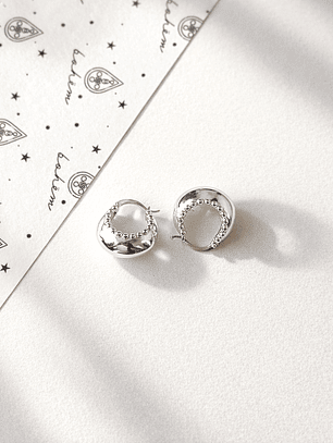 Argollas Basket Plata