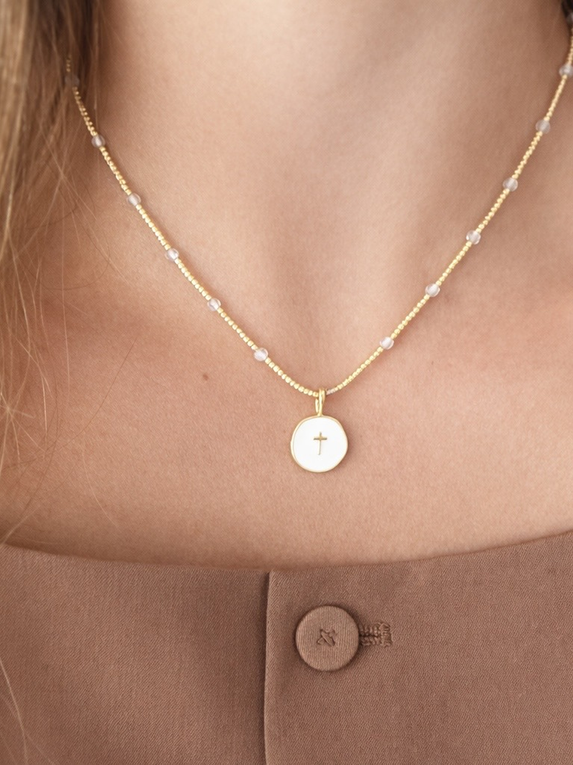 Collar Cruz Labradorita 1