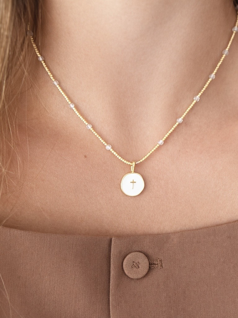 Collar Cruz Labradorita 1