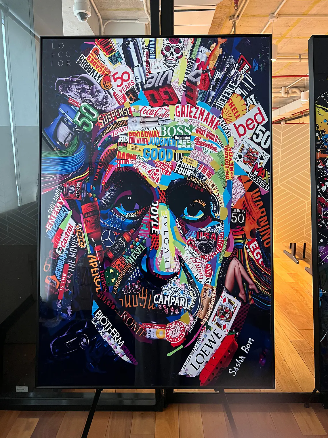 Cuadro Albert Einstein Pop Art 80 x 120 cm 1