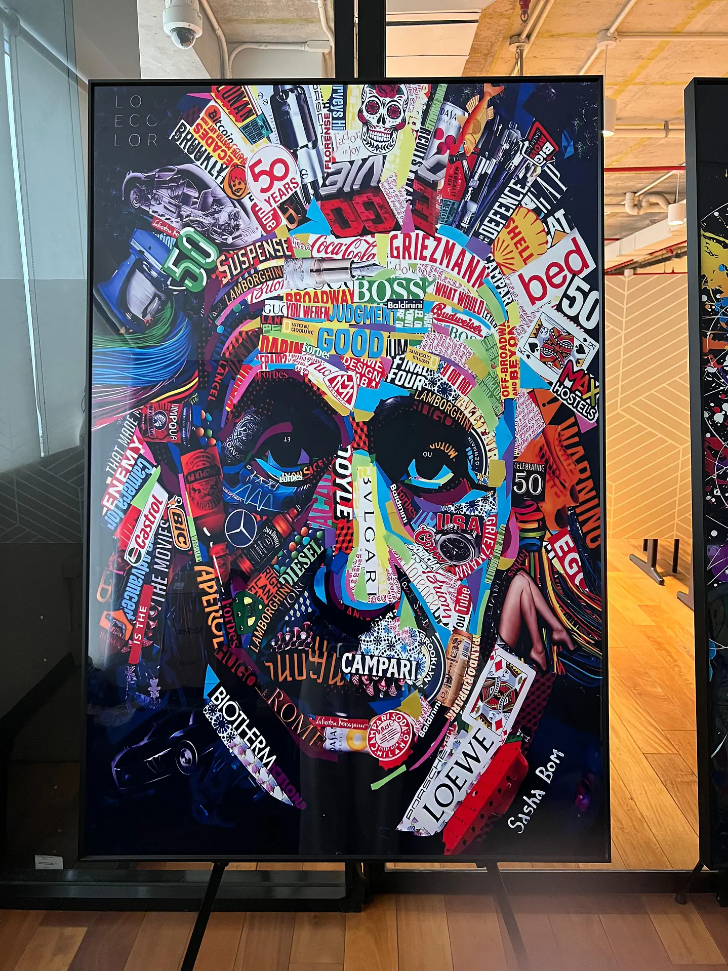 Cuadro Albert Einstein Pop Art 80 x 120 cm 1