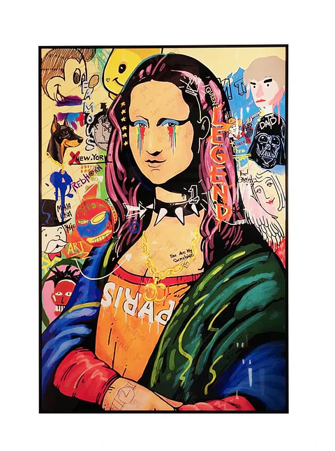 Cuadro Mona Lisa Pop Art 80 x 120 cm