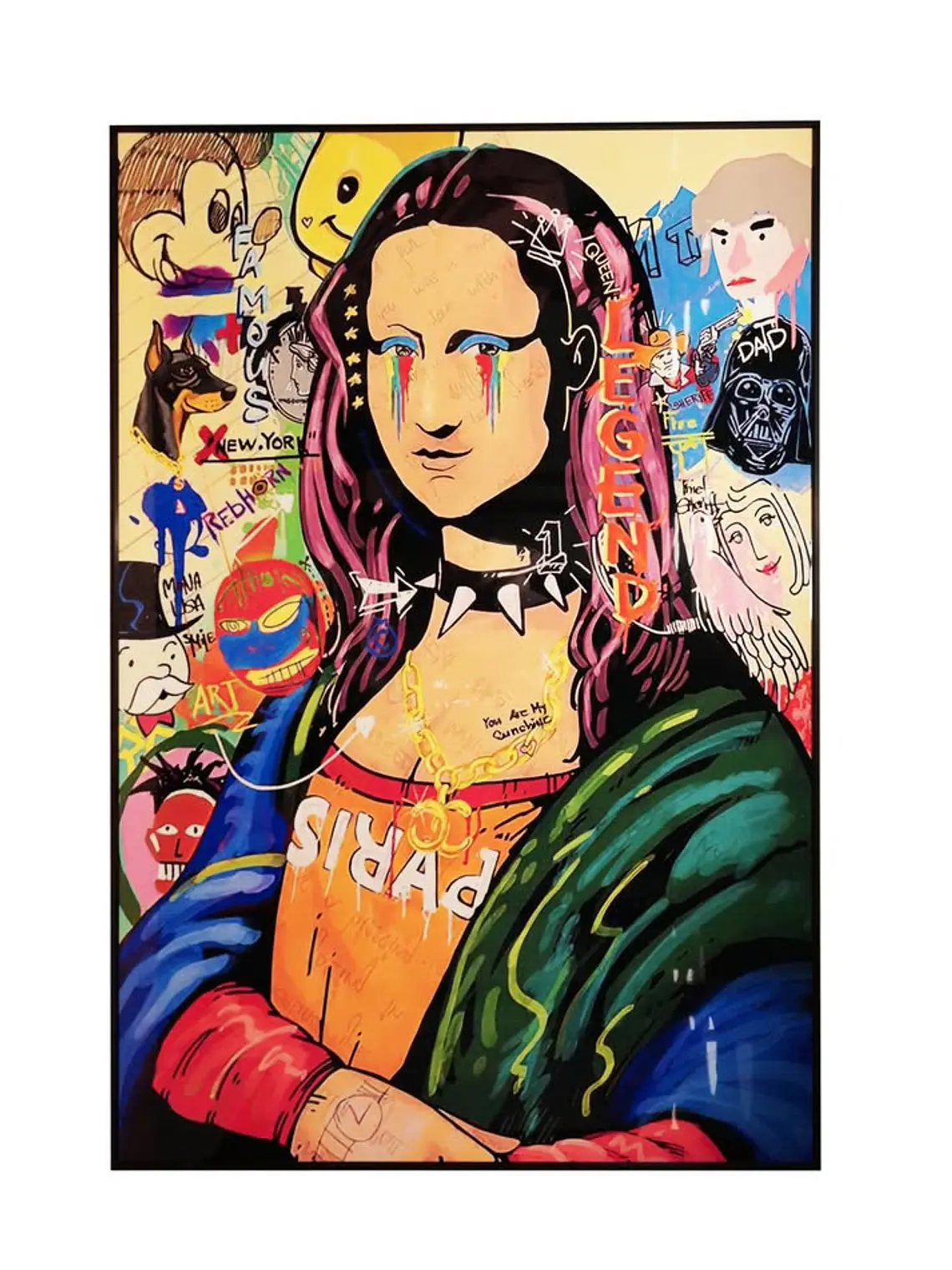 Cuadro Mona Lisa Pop Art 80 x 120 cm 1