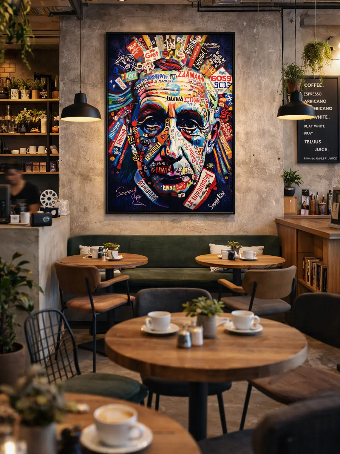 Cuadro Albert Einstein Pop Art 80 x 120 cm 4