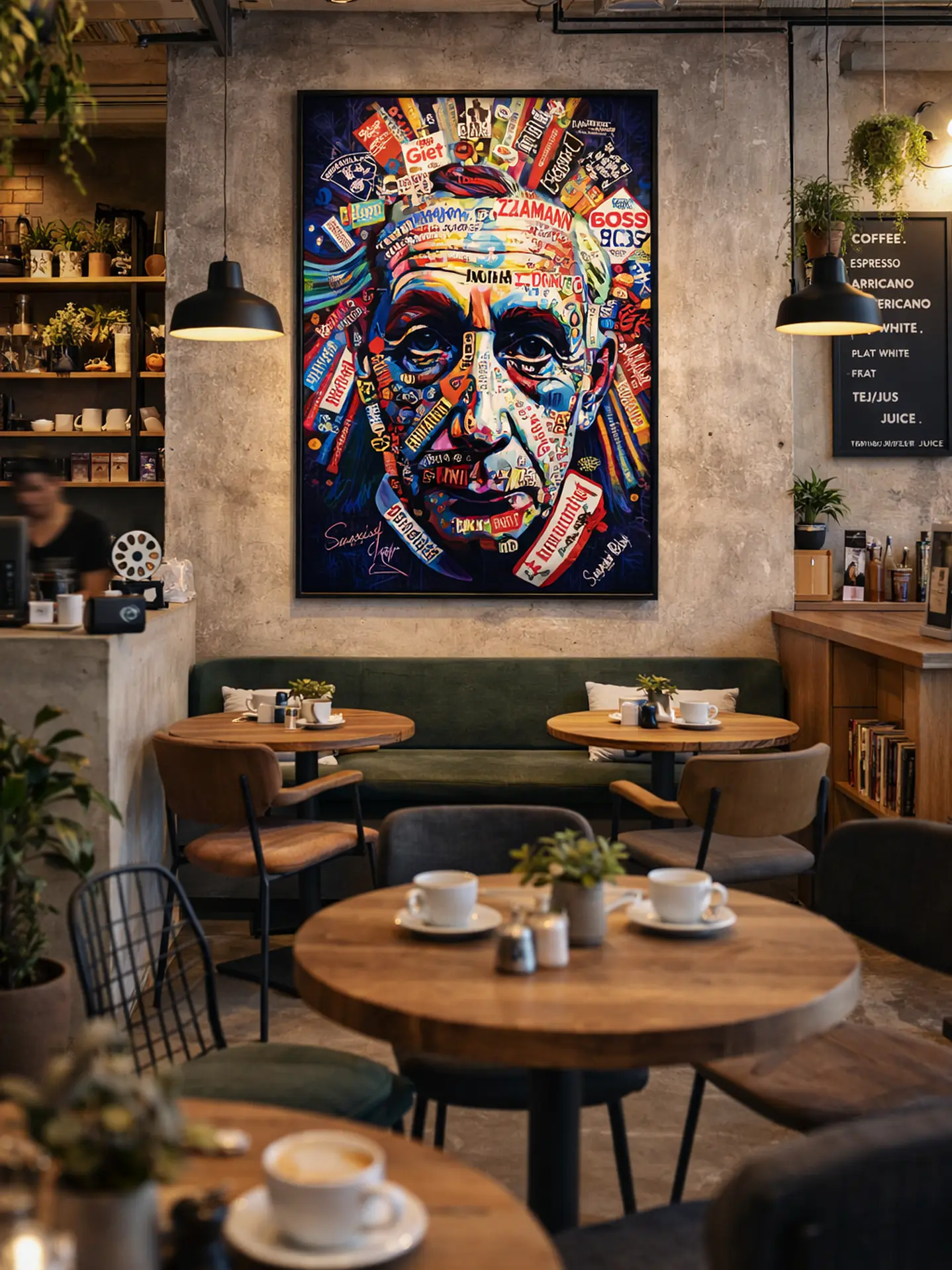 Cuadro Albert Einstein Pop Art 80 x 120 cm 4