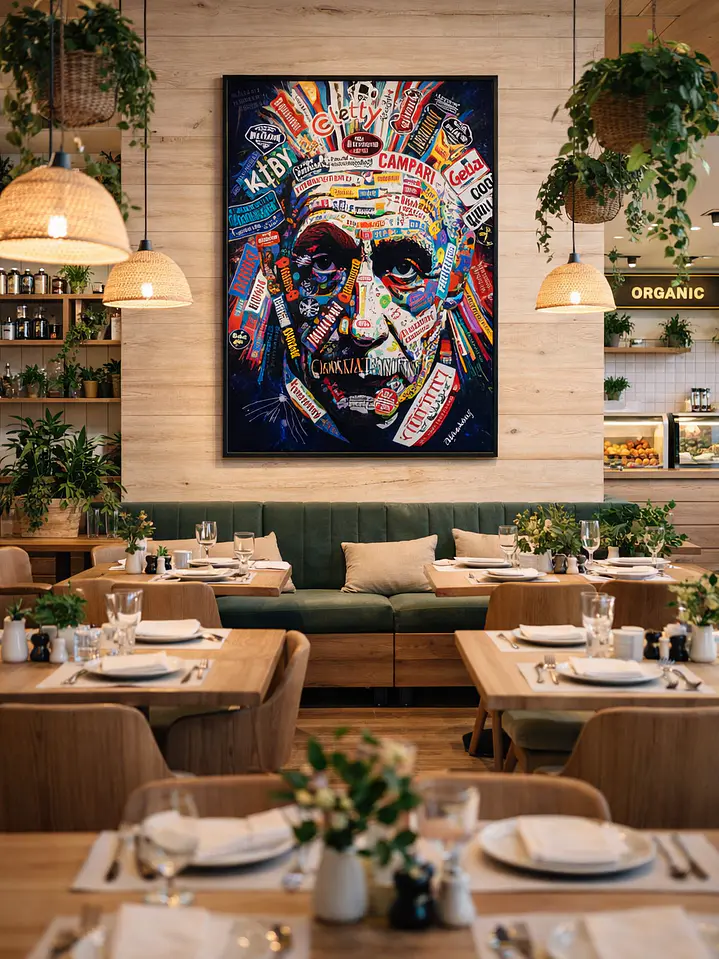 Cuadro Albert Einstein Pop Art 80 x 120 cm 6