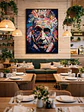 Cuadro Albert Einstein Pop Art 80 x 120 cm - Miniatura 6