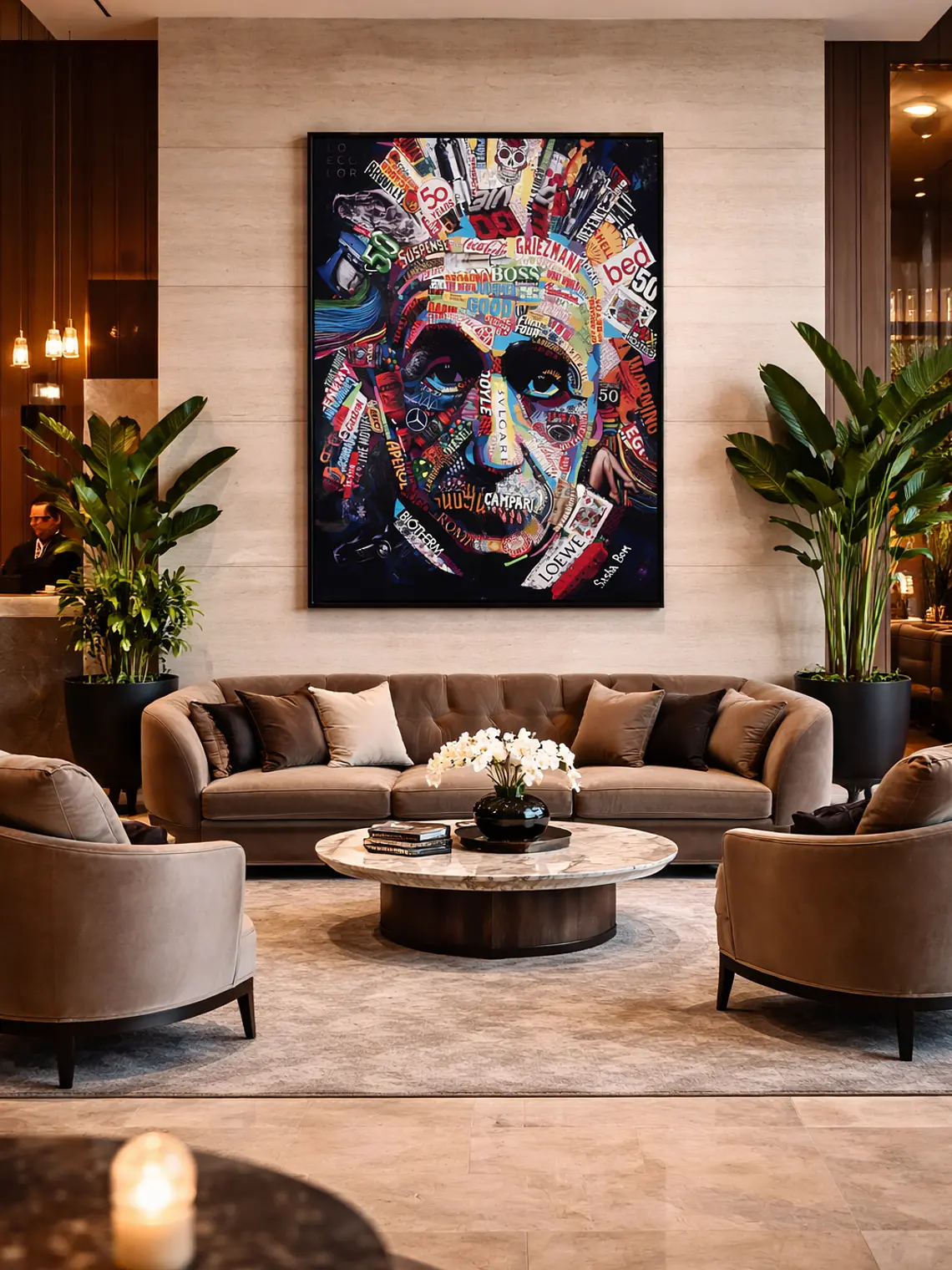 Cuadro Albert Einstein Pop Art 80 x 120 cm 8