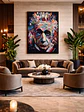 Cuadro Albert Einstein Pop Art 80 x 120 cm - Miniatura 8
