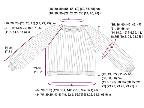 Fittonia Sweater - Patrón de Tejido