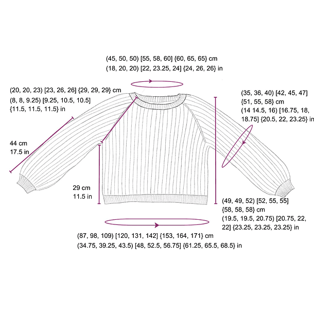 Fittonia Sweater - Patrón de Tejido