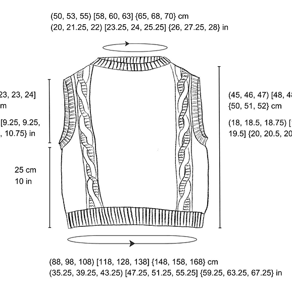 Retro Vibe Vest - Patrón de Tejido 3