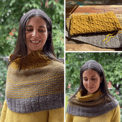 Indomable Cowl - Knitting Pattern In Spanish