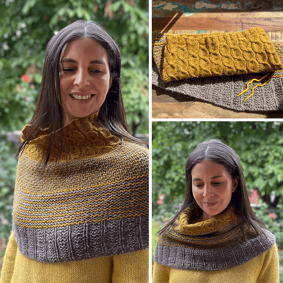 Indomable Cowl - Patrón de Tejido 1