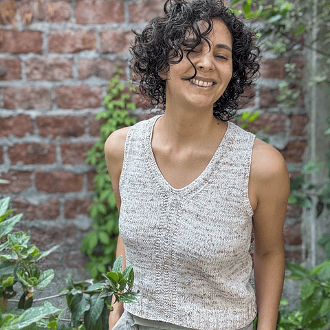 Odemira Top - Knitting Pattern in Spanish