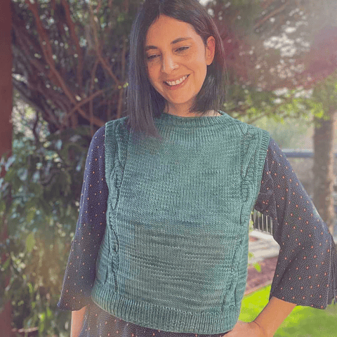 Retro Vibe Vest - Knitting Pattern
