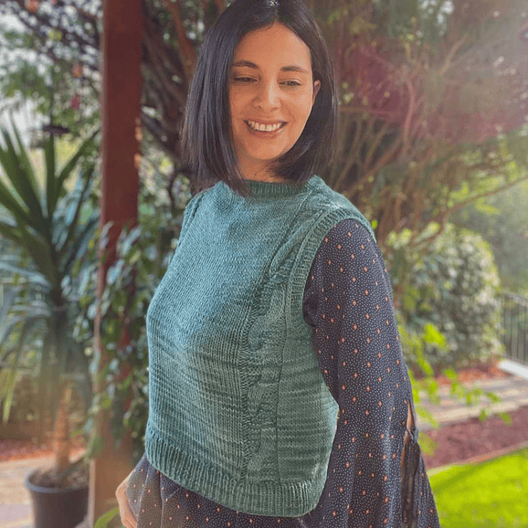 Retro Vibe Vest - Knitting Pattern 2