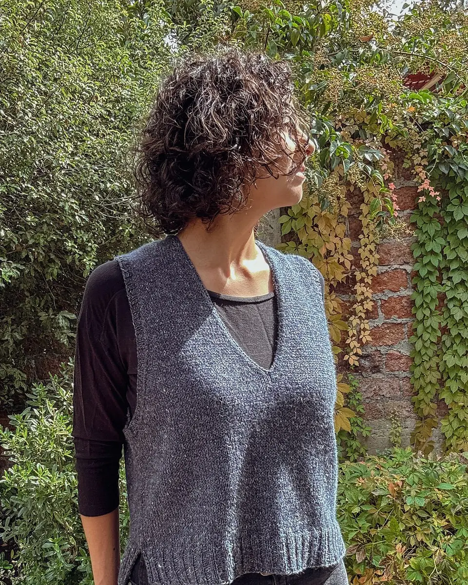 Mr. Blue Sky Vest - Knitting Pattern 5