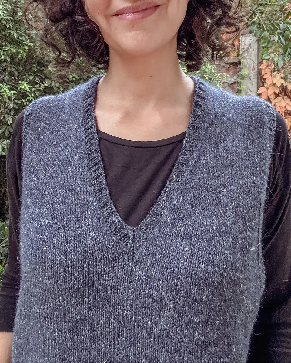 Mr. Blue Sky Vest - Knitting Pattern 2