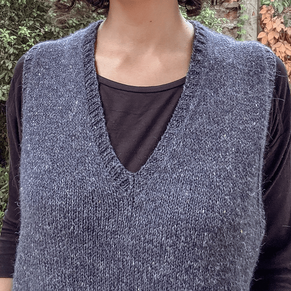 Mr. Blue Sky Vest - Patrón de Tejido 3