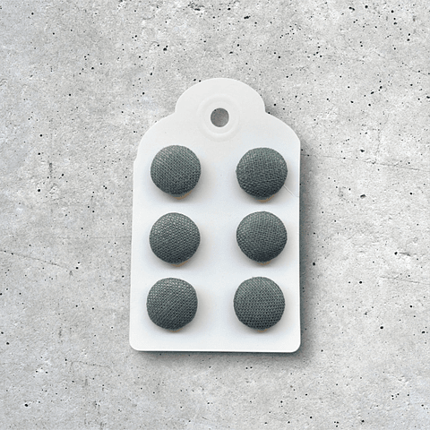 Botones forrados en tela