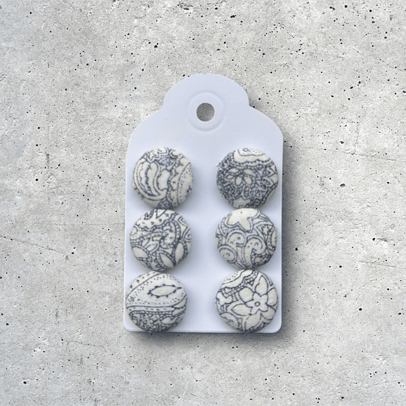 Botones forrados en tela 11