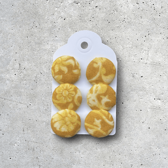 Botones forrados en tela 12