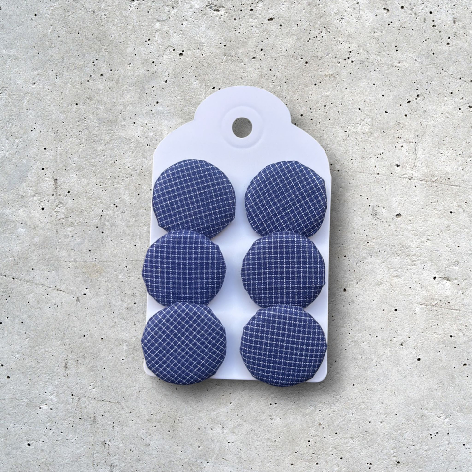 Botones forrados en tela 13