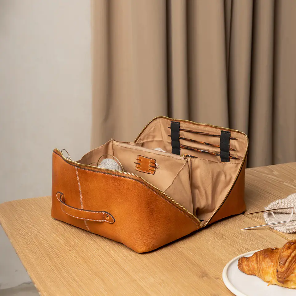 Project 10 - Burned Tan/Gold - Bolso de proyecto L 2