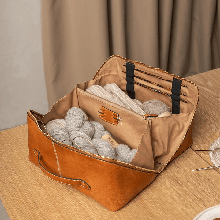 Project 10 - Burned Tan/Gold - Bolso de proyecto L 5