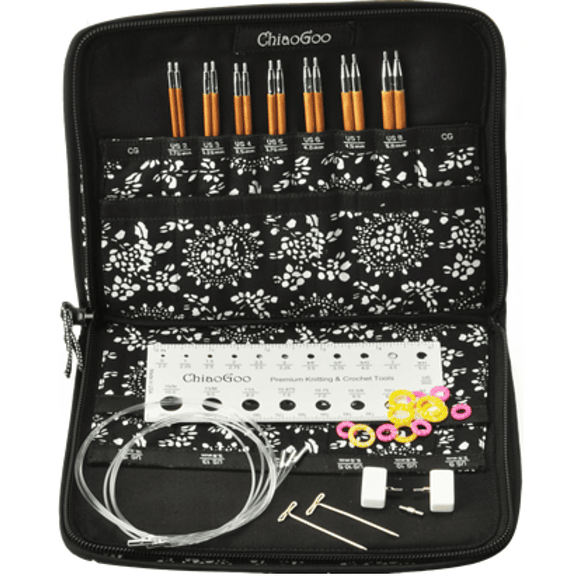 Set de Palillos Intercambiables Bambú SPIN 13cm ChiaoGoo 3