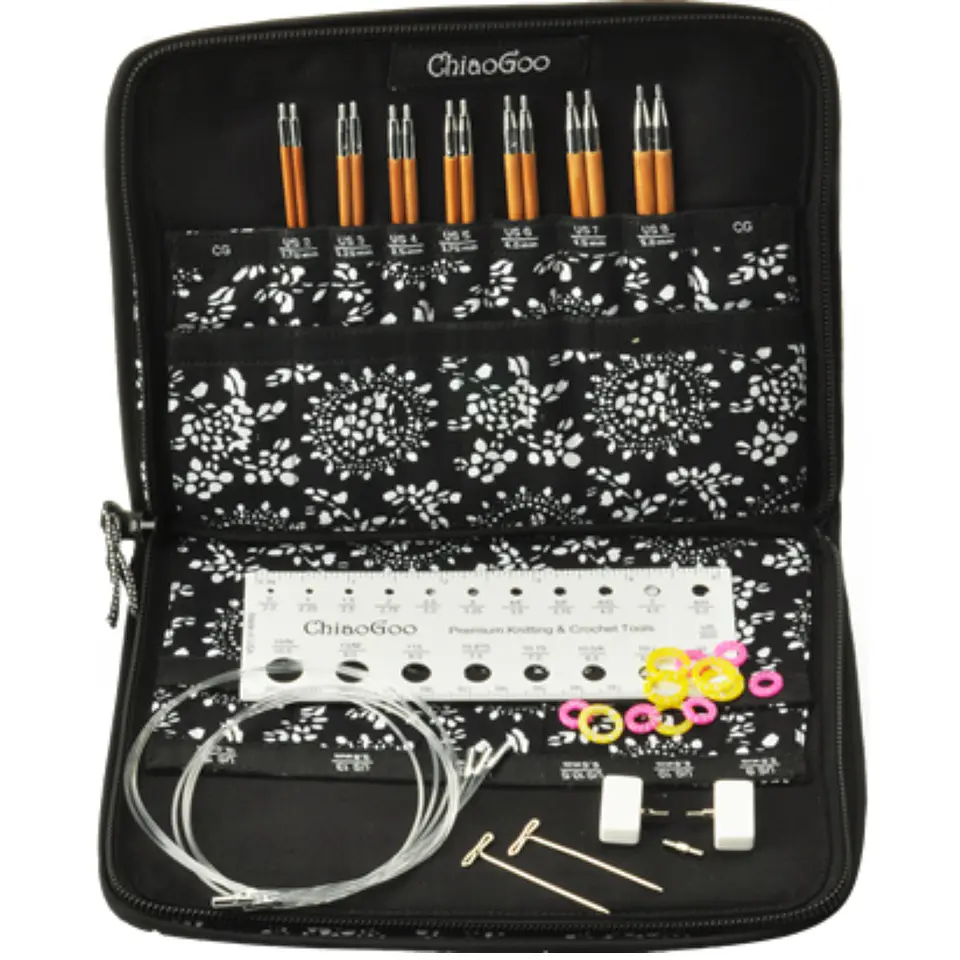 Set de Palillos Intercambiables Bambú SPIN 13cm ChiaoGoo 3