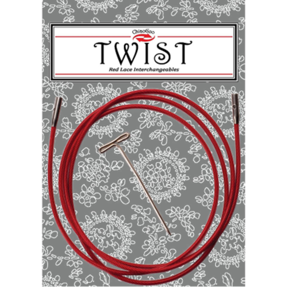 Cables MINI (M) TWIST Red Para Palillos Intercambiables ChiaoGoo 1