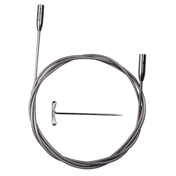 Cable para palillos intercambiables SWIV360 Silver 15cm - Conector L 1