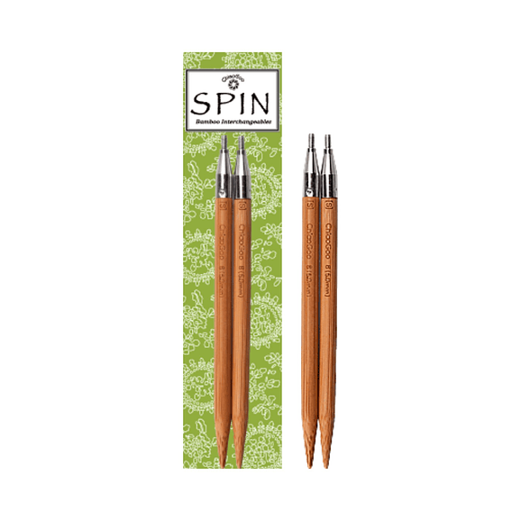 Palillos Circulares Intercambiables SPIN Bambú 13cm 1