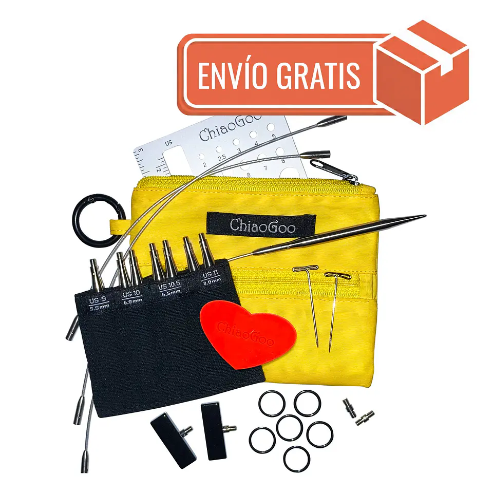 Set de palillos TWIST Shorties Yellow (Conector [L] Large) ChiaoGoo 1