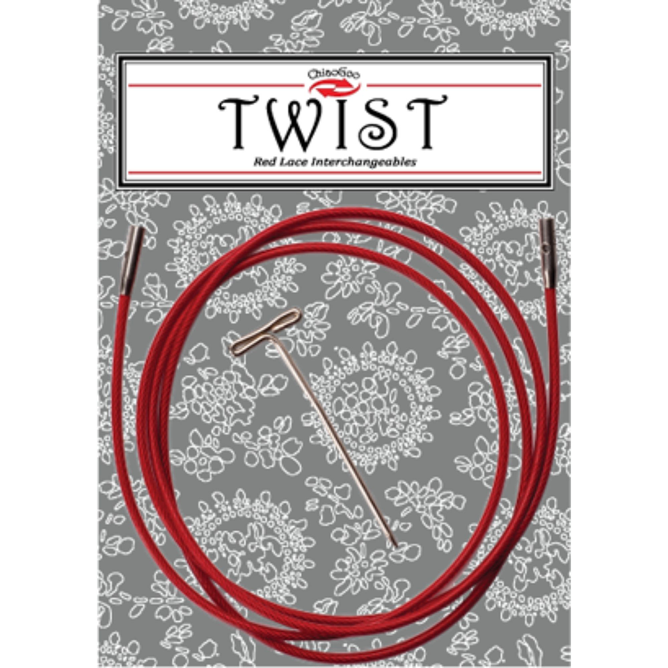 Cables SMALL (S) TWIST Red Para Palillos Intercambiables ChiaoGoo 1