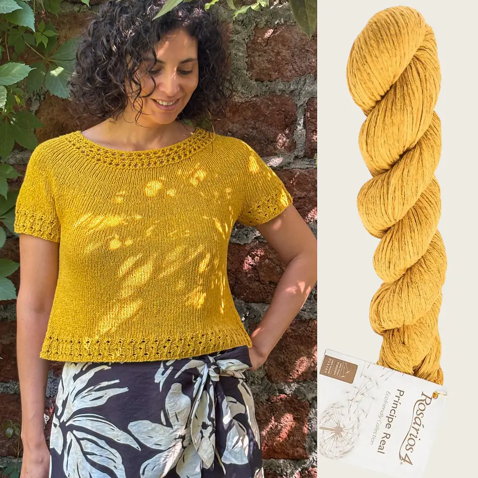 Kit Delfos Pullover – Talla M / Manga Corta / Amarillo 1