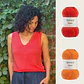 Kit Mileto Top – Talla M / Rojo + Naranjo - thumbnail 1