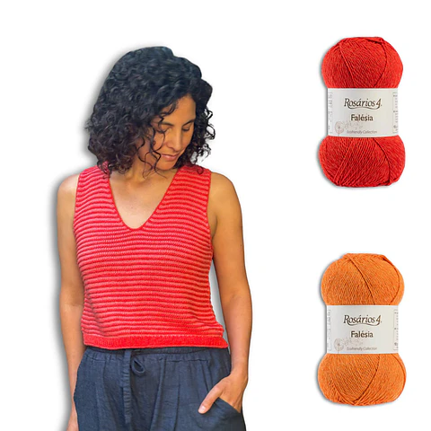 Kit Mileto Top – Talla M / Rojo + Naranjo