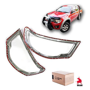 Biseles Cromados Focos Delanteros  Mitsubishi L200 2007-2015