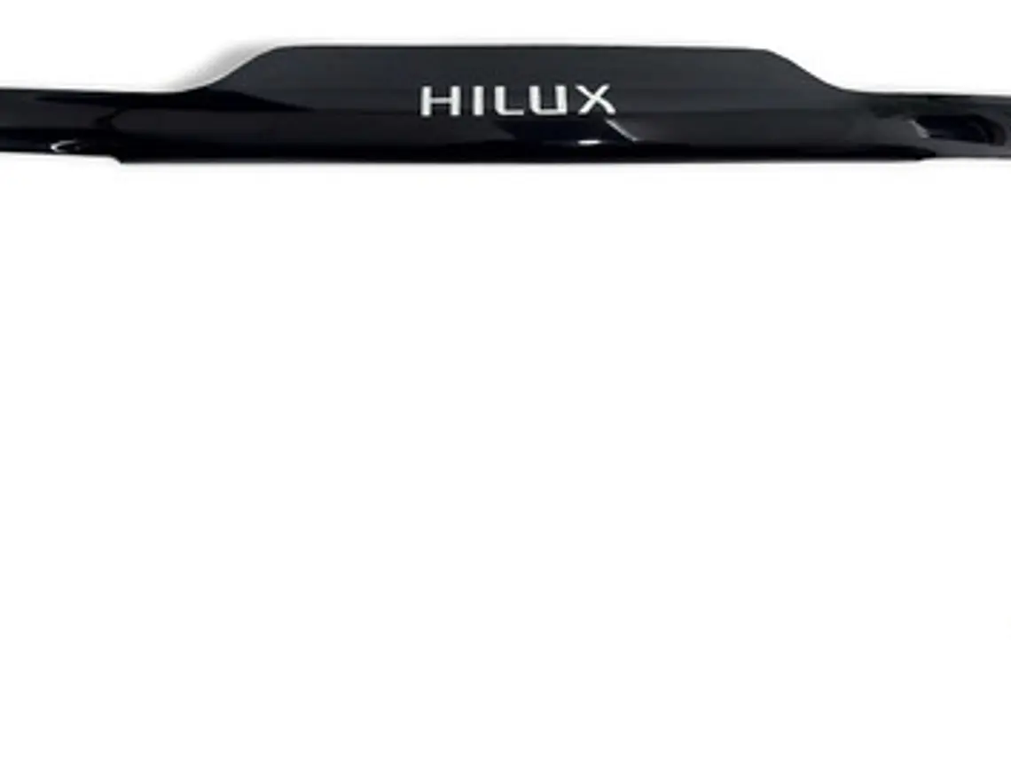 Deflector De Capot Negro Con Logo  Toyota Hilux 1983 Al 1998 2