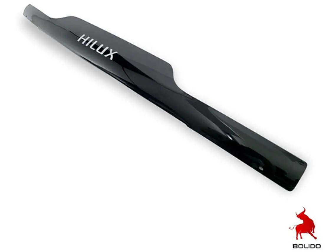 Deflector De Capot Negro Con Logo  Toyota Hilux 1983 Al 1998 3