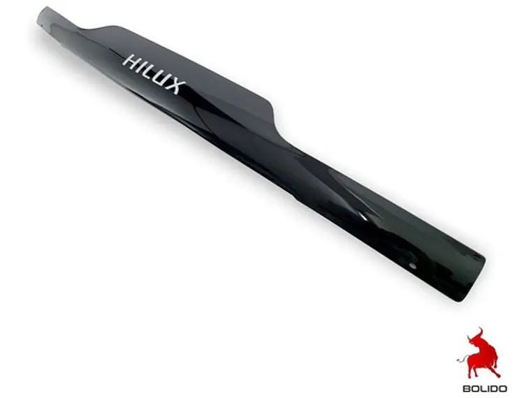 Deflector De Capot Negro Con Logo  Toyota Hilux 1983 Al 1998 3