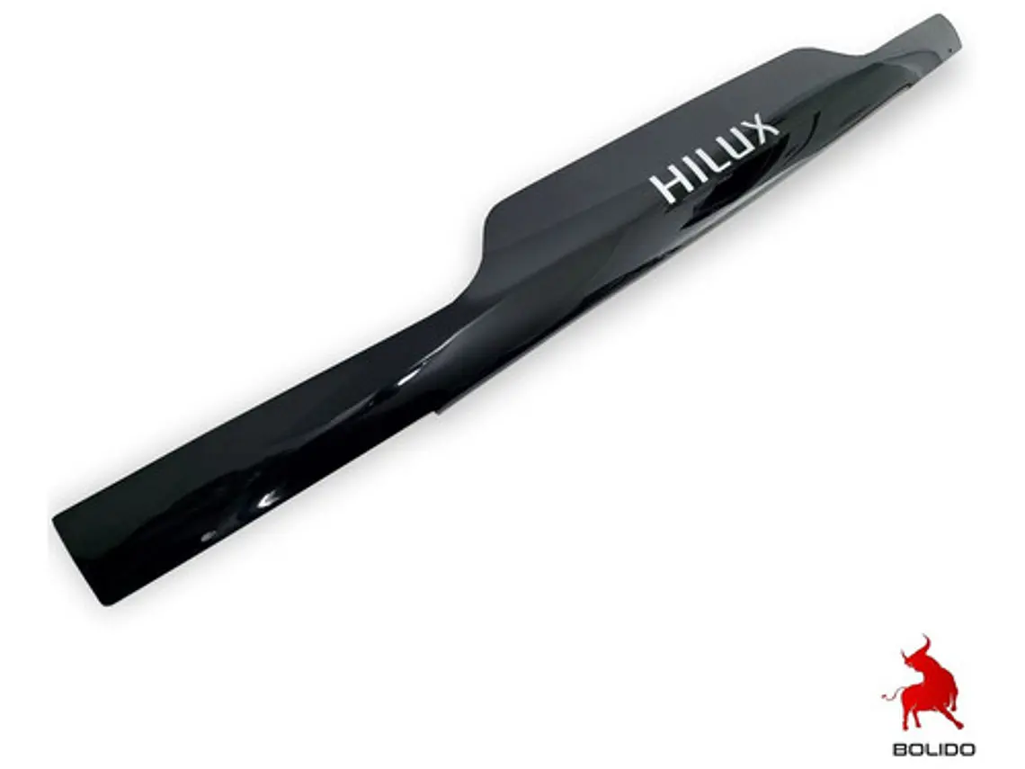 Deflector De Capot Negro Con Logo  Toyota Hilux 1983 Al 1998 4