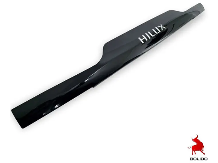 Deflector De Capot Negro Con Logo  Toyota Hilux 1983 Al 1998 4